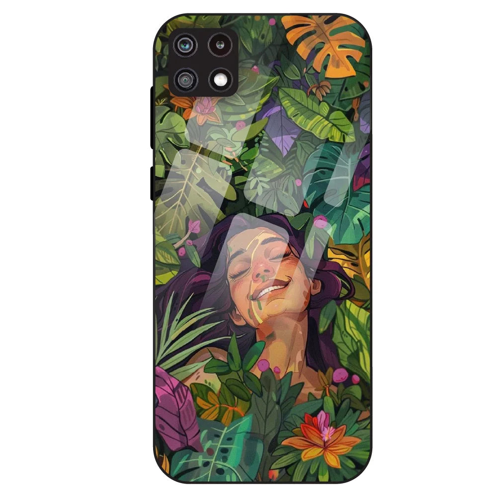 Nature Bliss Aesthetic - Glass Case For Samsung Galaxy A22