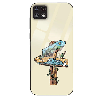 Nature Postbox Art Aesthetic - Glass Case For Samsung Galaxy A22