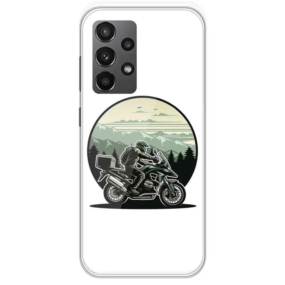 Biker - Printed Silicone Case For Samsung Galaxy A23