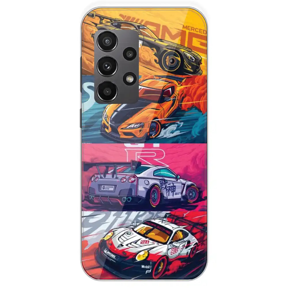 Sports Cars - Printed Silicone Case For Samsung Galaxy A23