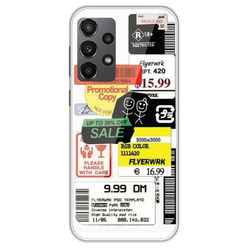 Sales - Clear Printed Silicone Case For Samsung Galaxy A23