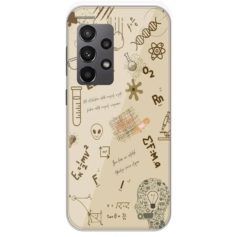 Physics Collage - Printed Silicone Case For Samsung Galaxy A23