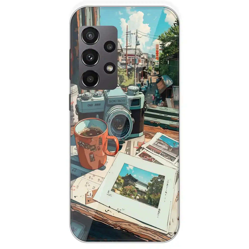 Vintage Camera Travel Vibes - Printed Silicone Case For Samsung Galaxy A23