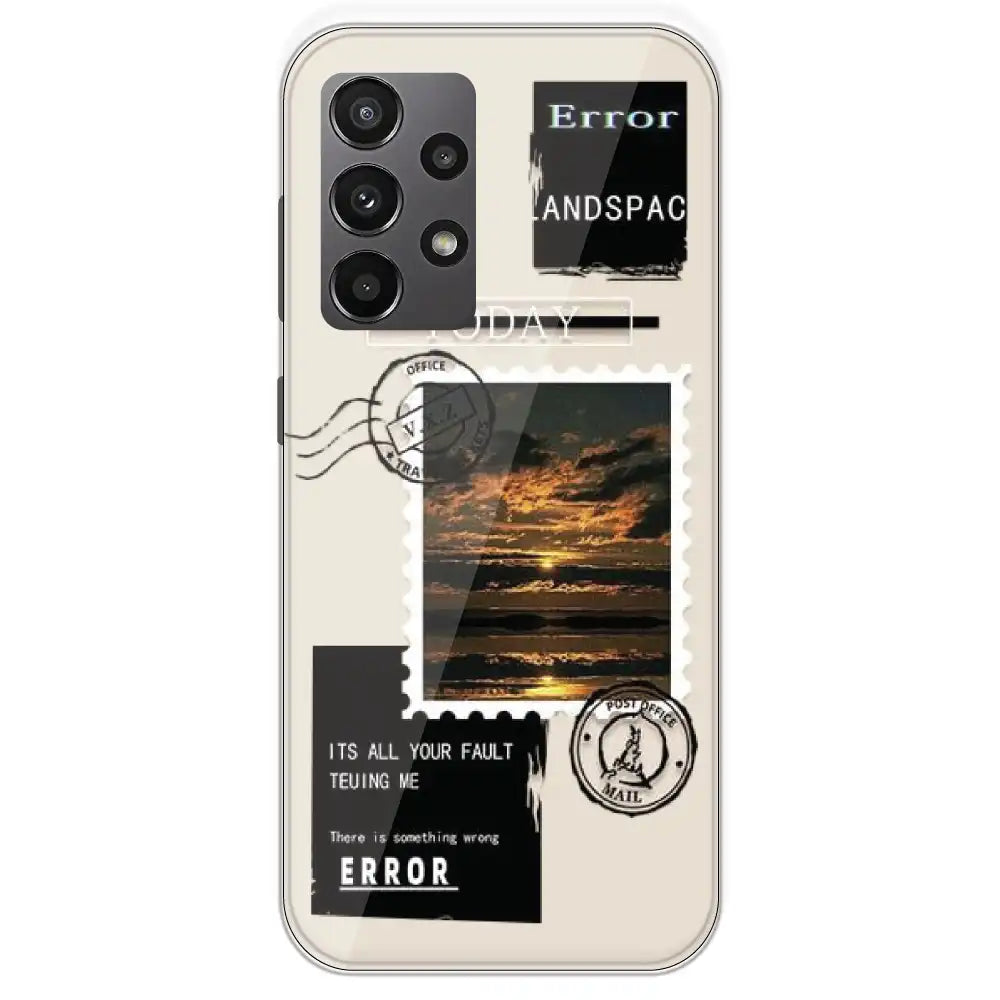 Post Card - Printed Silicone Case For Samsung Galaxy A23