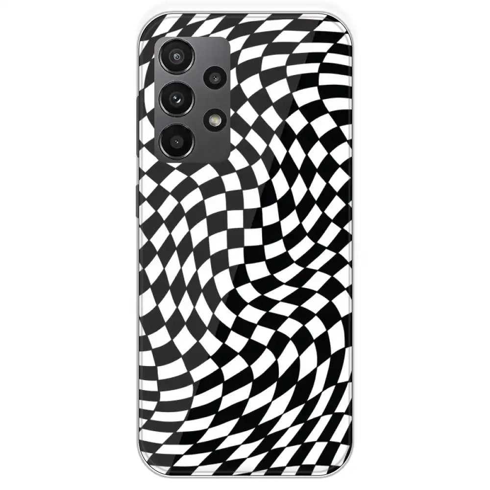 Checks - Printed Silicone Case For Samsung Galaxy A23