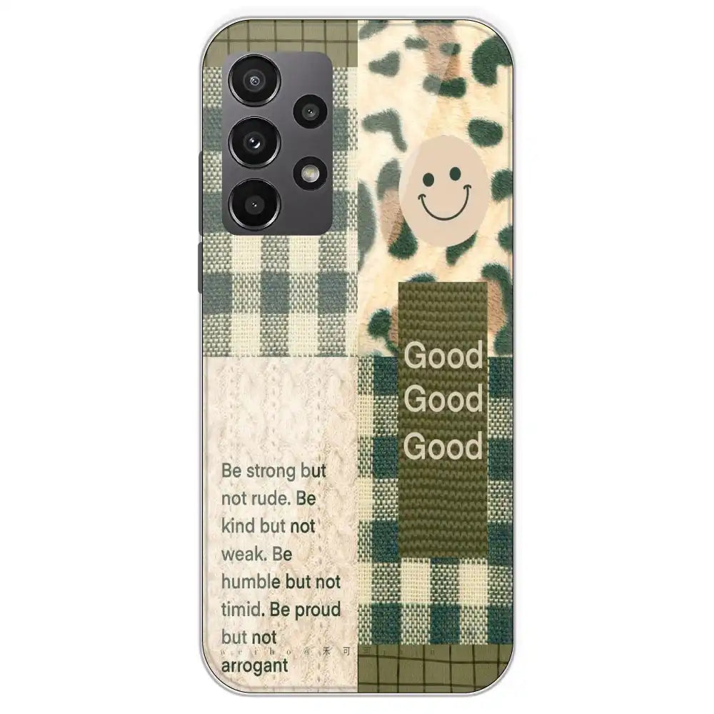 Patchwork Positivity - Printed Silicone Case For Samsung Galaxy A23