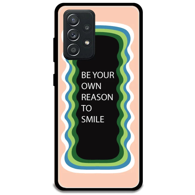 'Be Your Own Reason To Smile' - Peach Armor Case For Samsung Models Samsung Galaxy A52 5G