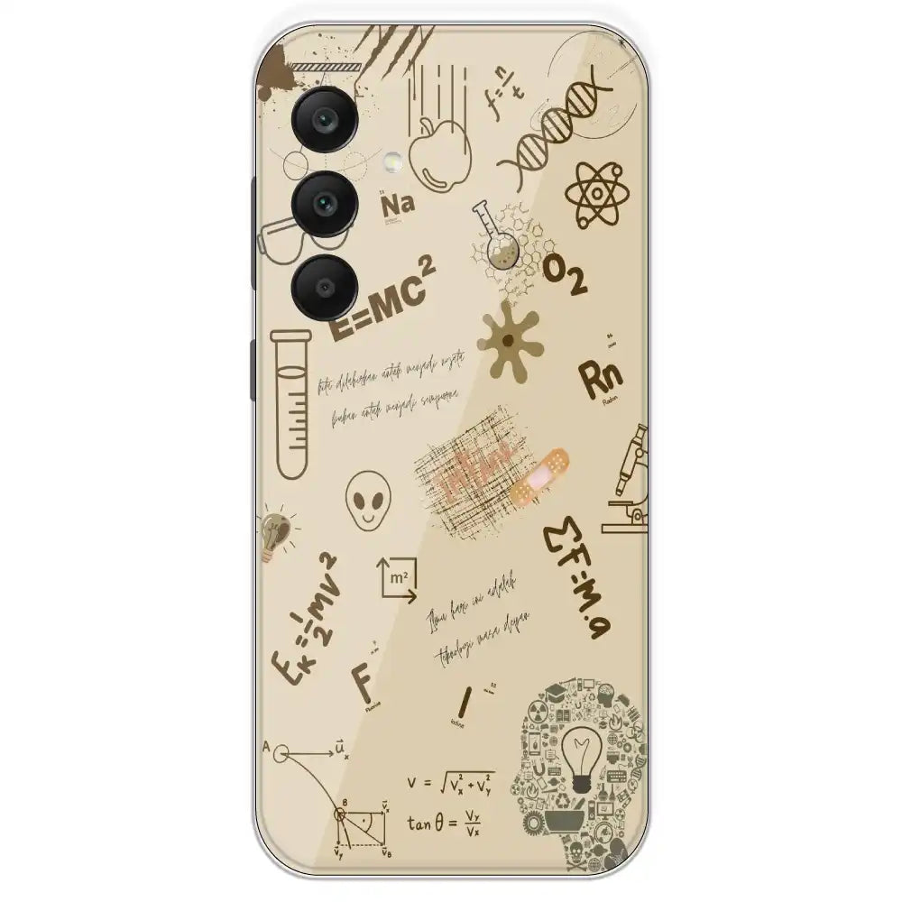Physics Collage - Printed Silicone Case For Samsung Galaxy A25