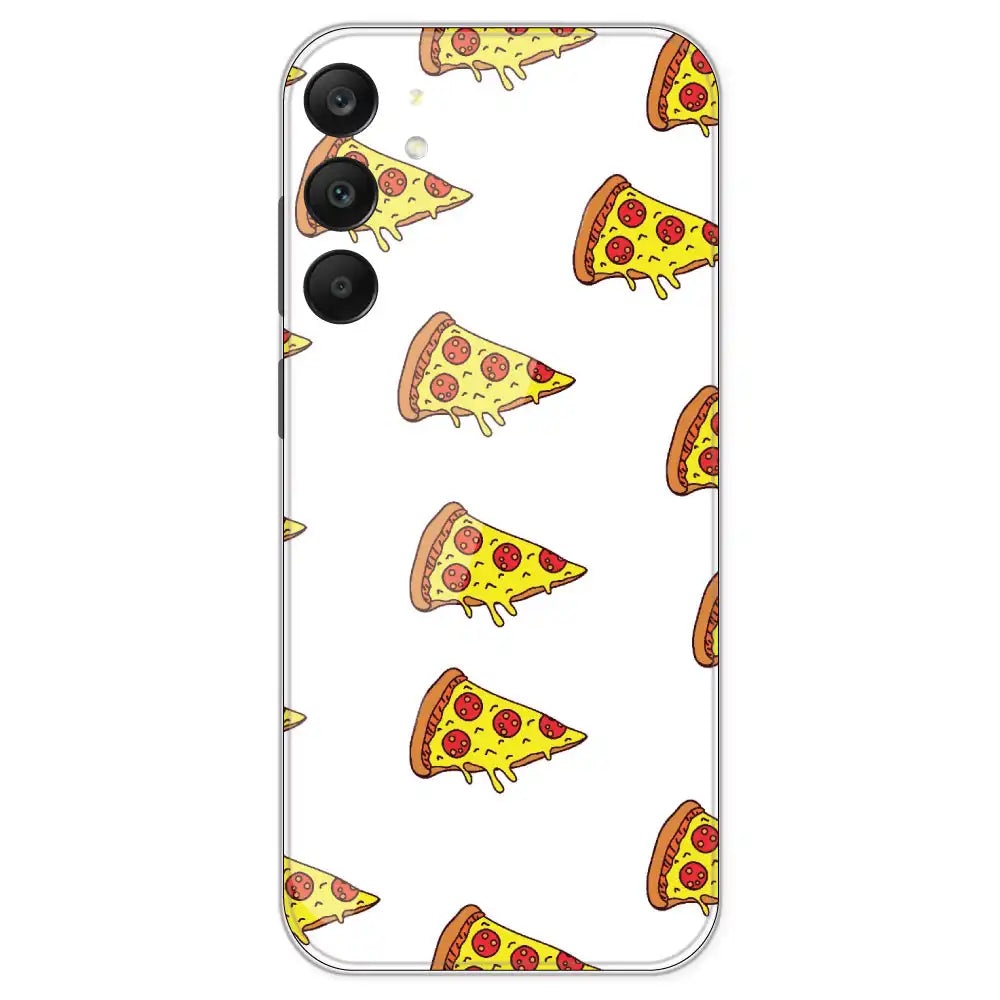 Pizza - Clear Printed Silicone Case For Samsung Galaxy A25