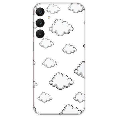 Clouds - Clear Printed Silicone Case For Samsung Galaxy A25