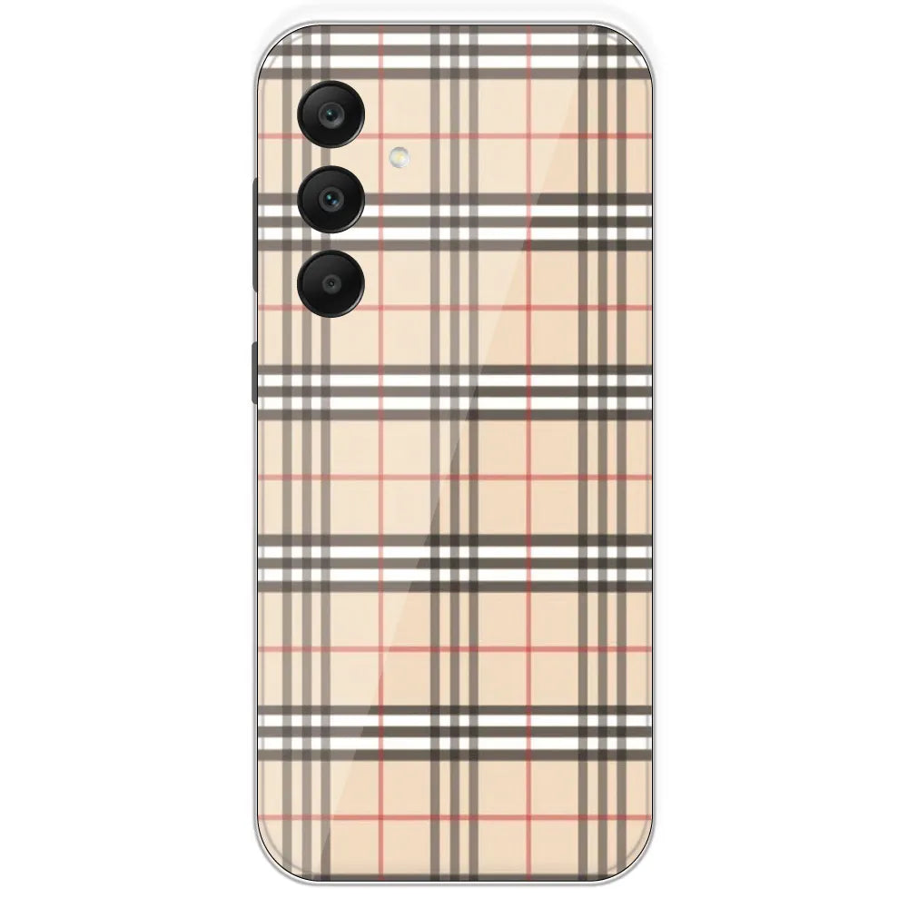 Yellow Checks - Printed Silicone Case For Samsung Galaxy A25