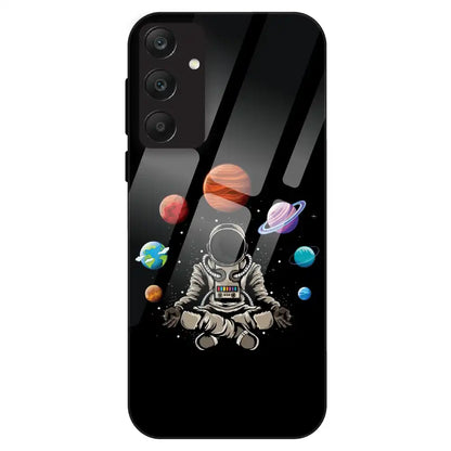 Astronaut Space Vibe - Glass Case For Samsung Galaxy A25