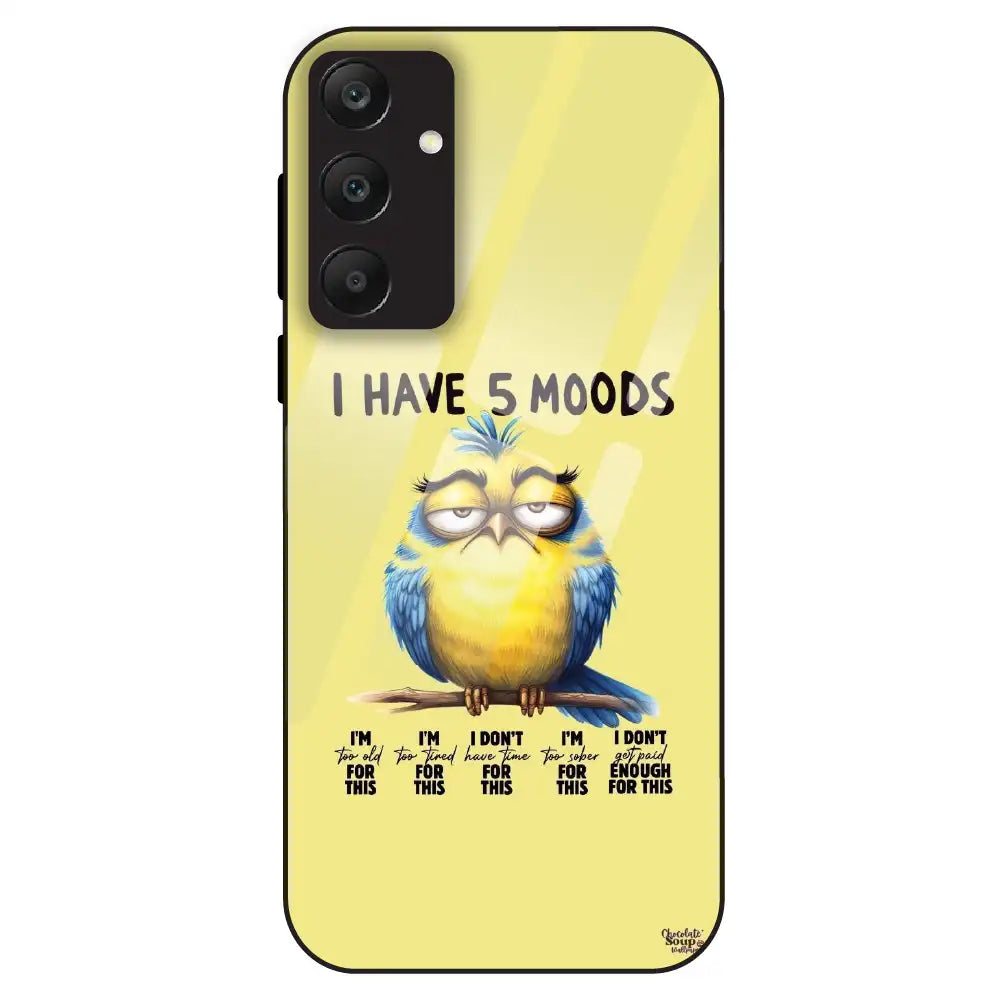 5 Moods Owl - Glass Case For Samsung Galaxy A23