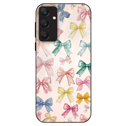Pastel Bow Pattern - Glass Case For Samsung Galaxy A25