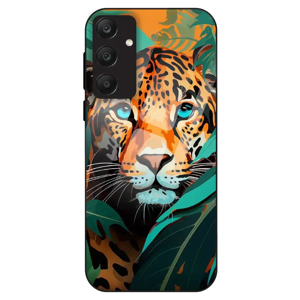 Leopard Jungle Art - Glass Case For Samsung Galaxy A25