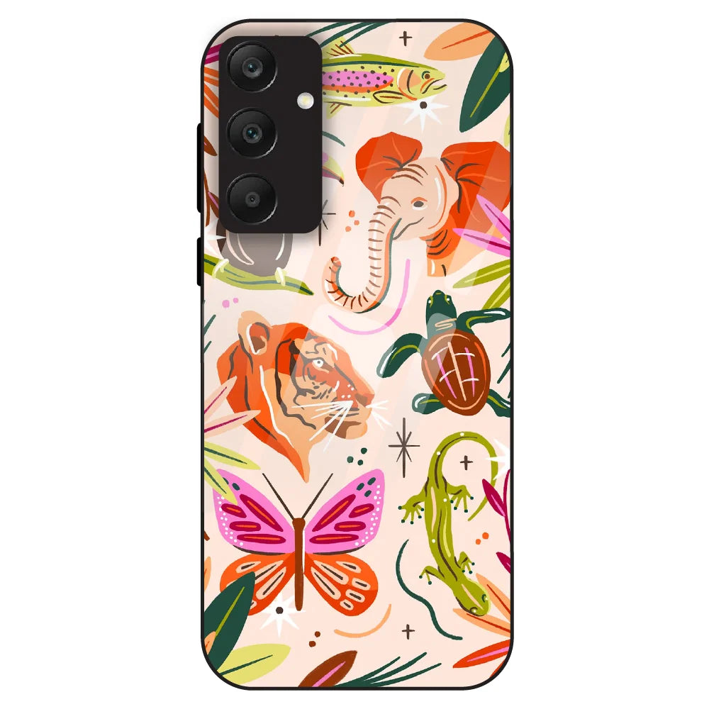 Wild Jungle Creatures - Glass Case For Samsung Galaxy A25
