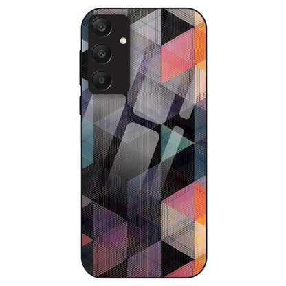 Geometric Prism Grid - Glass Case For Samsung Models