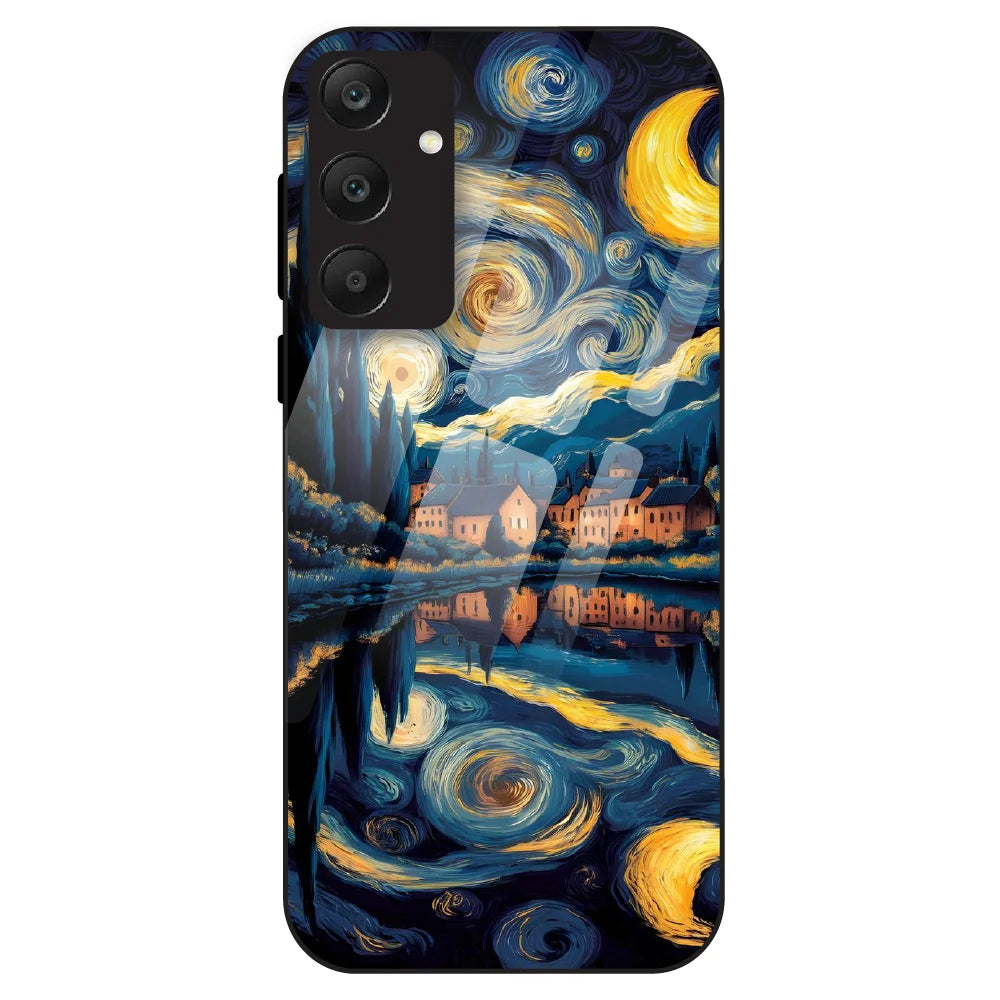 Starry Night Dreamscape - Glass Case For Samsung Galaxy A25
