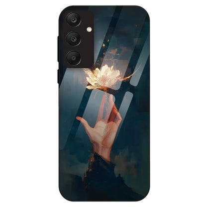 Mystic Hand & Bloom - Glass Case For Samsung Galaxy A25