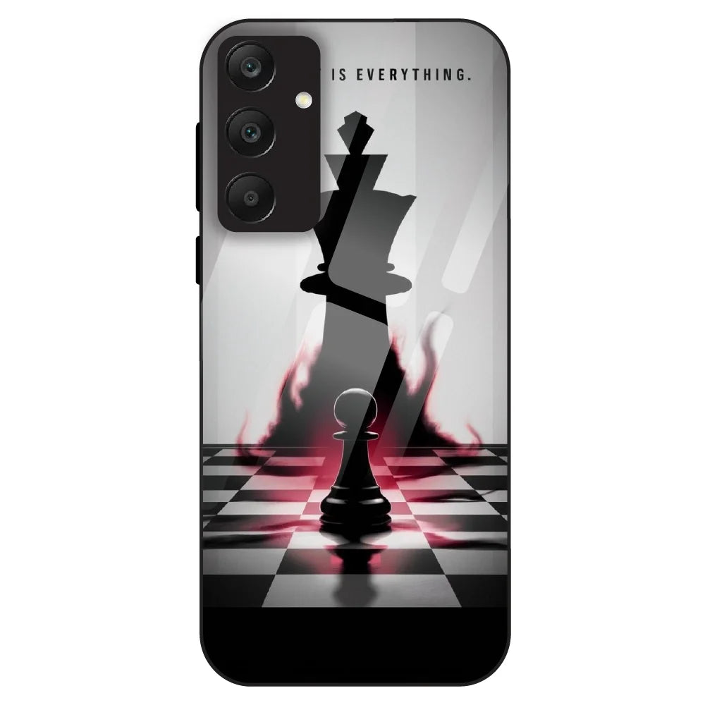 Chess Power Shadow - Glass Case For Samsung Galaxy A25