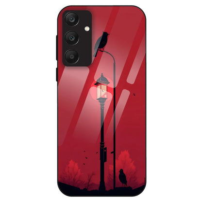 Red Street Lamp - Glass Case For Samsung Galaxy A25