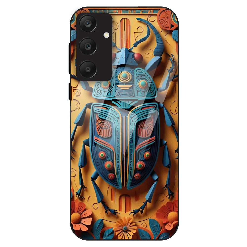 Royal Scarab Art - Glass Case For Samsung Galaxy A25