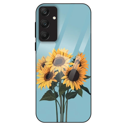 Sunflower Serenity - Glass Case For Samsung Galaxy A25