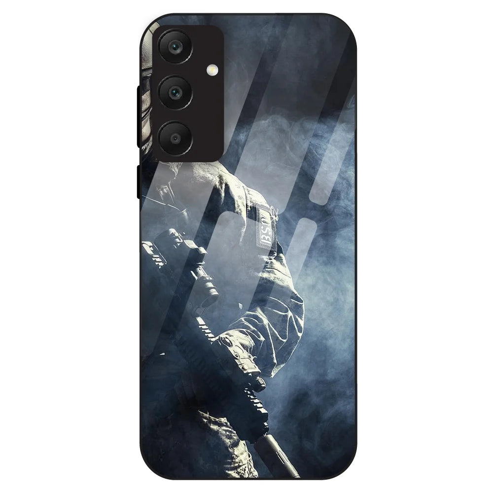 Tactical Soldier - Glass Case For Samsung Galaxy A25