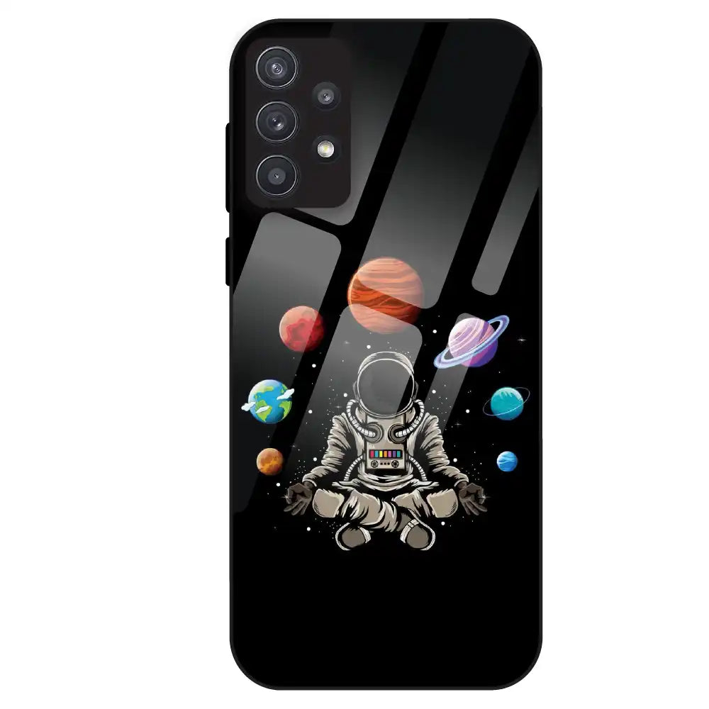 Astronaut Space Vibe - Glass Case For Samsung Galaxy A32