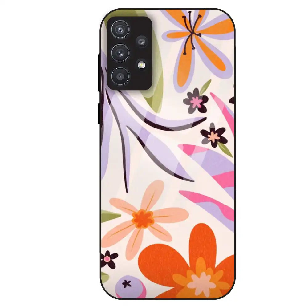 Floral Bliss Aesthetic - Glass Case For Samsung Galaxy A32
