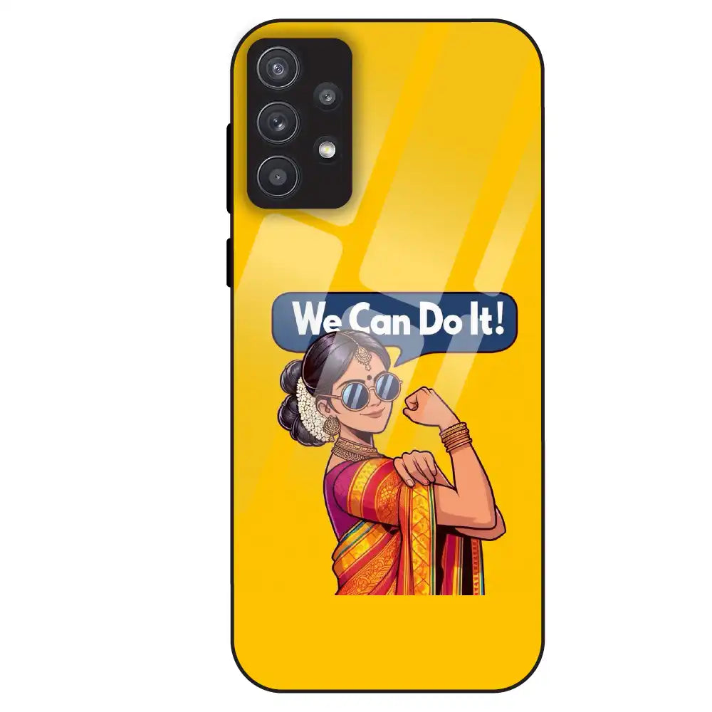 Empowered Woman Art - Glass Case For Samsung Galaxy A32