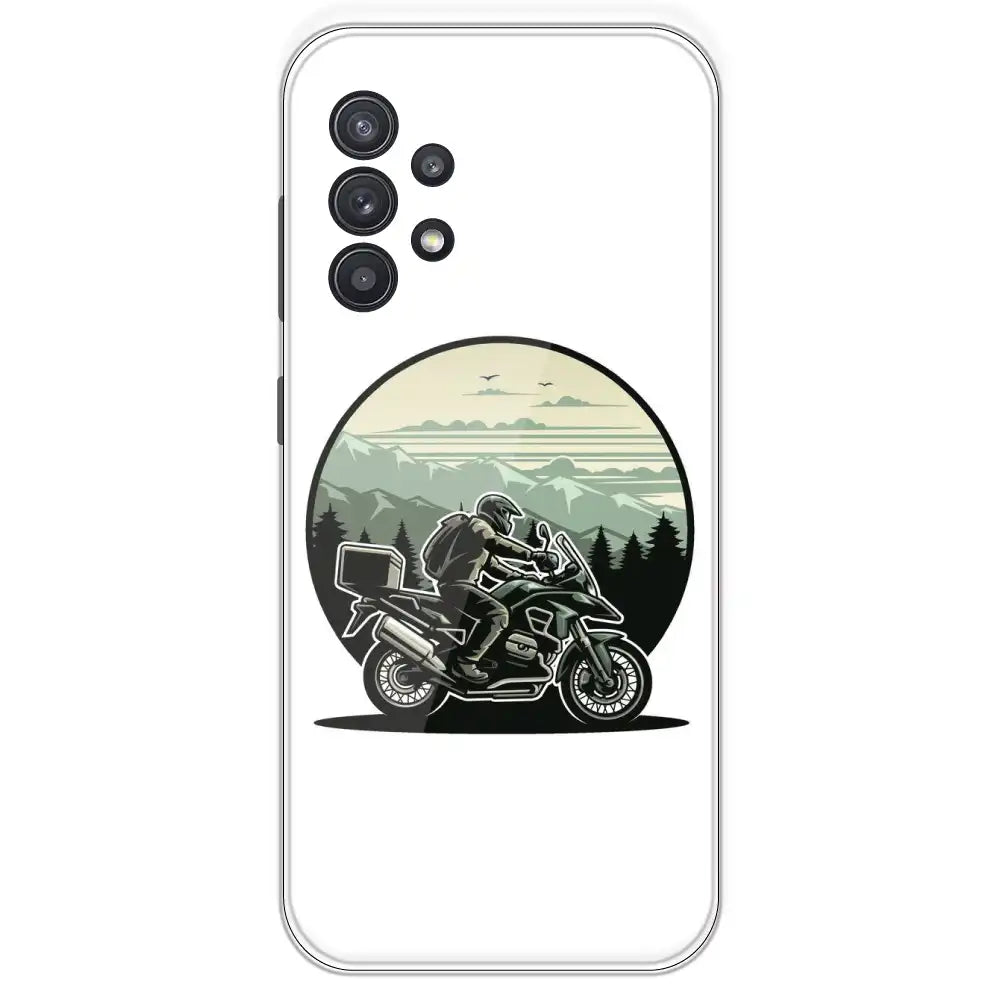 Biker - Printed Silicone Case For Samsung Galaxy A32