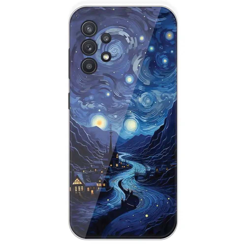 The Starry Night - Printed Silicone Case For Samsung Galaxy A32