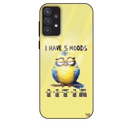 5 Moods Owl - Glass Case For Samsung Galaxy A32