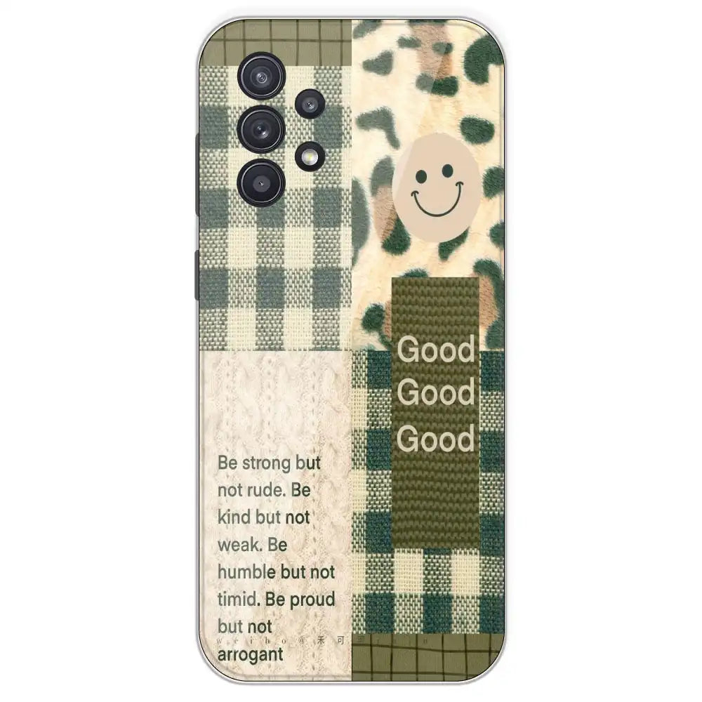 Patchwork Positivity - Printed Silicone Case For Samsung Galaxy A32