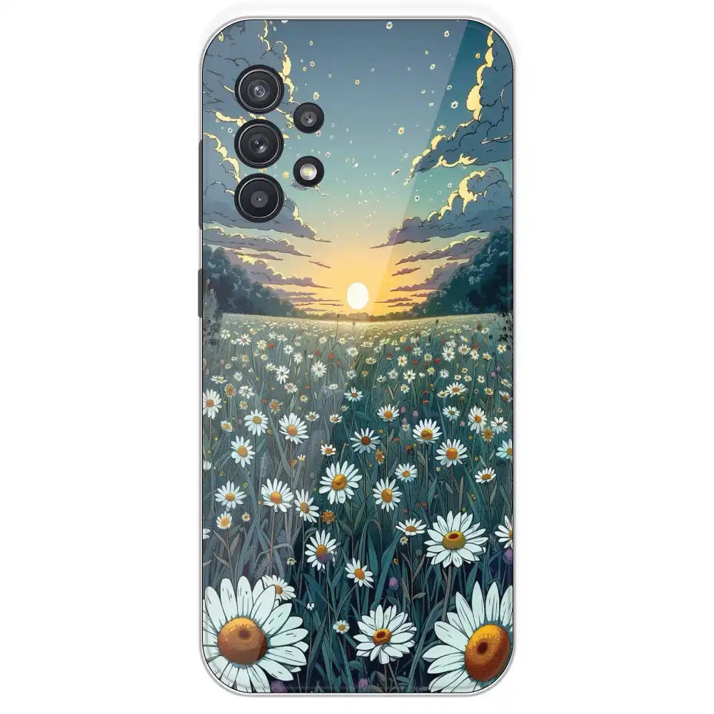 Daisy Sunset - Printed Silicone Case For Samsung Galaxy A32