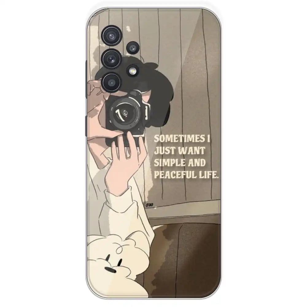 Photographer - Printed Silicone Case For Samsung Galaxy A32