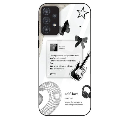 Monochrome Self-Love - Glass Case For Samsung Galaxy A32