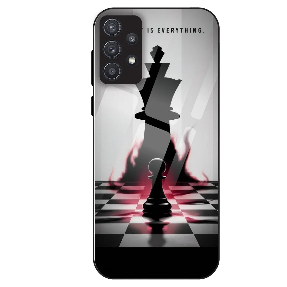 Chess Power Shadow - Glass Case For Samsung Galaxy A32
