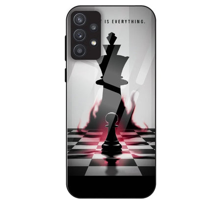 Chess Power Shadow - Glass Case For Samsung Galaxy A32