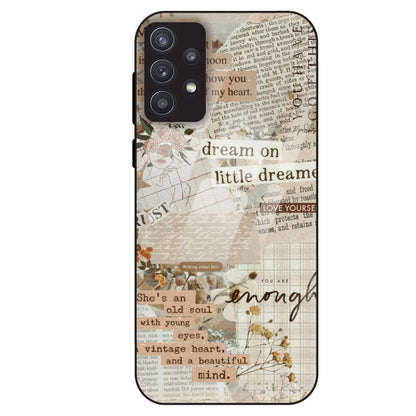 Vintage Quote - Glass Case For Samsung Galaxy A32