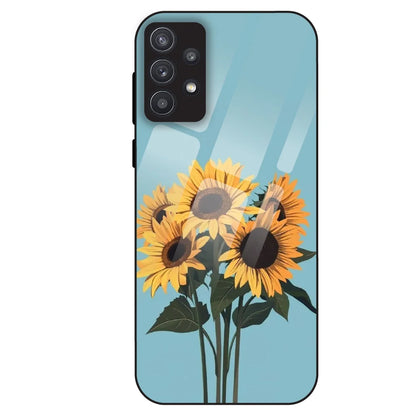 Sunflower Serenity - Glass Case For Samsung Galaxy A32
