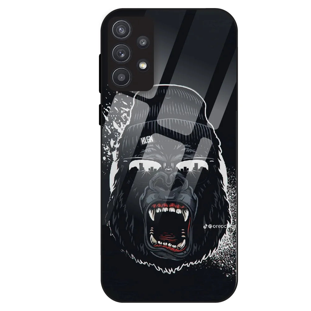 Savage Gorilla Street - Glass Case For Samsung Galaxy A32