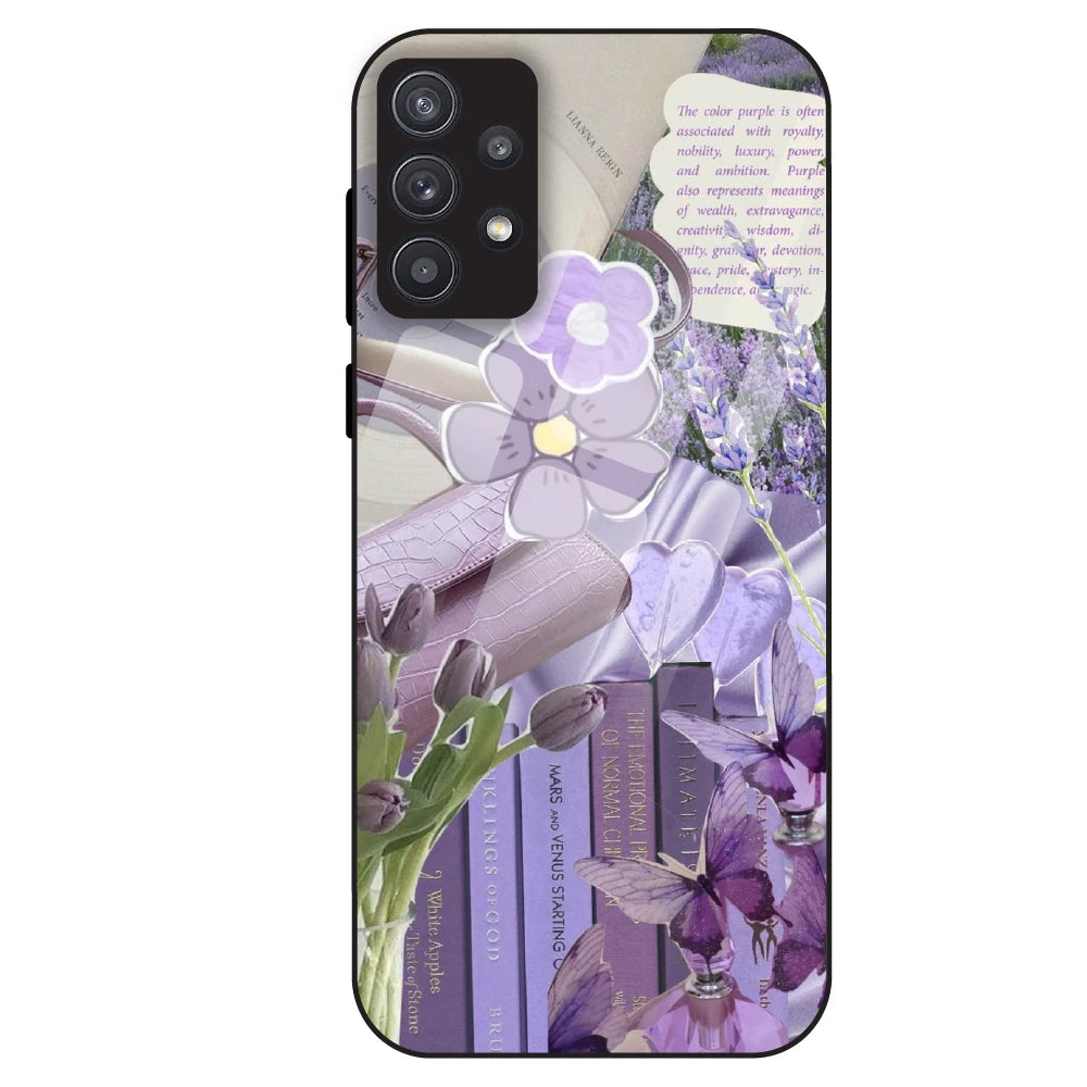 Purple Aesthetic - Glass Case For Samsung Galaxy A32
