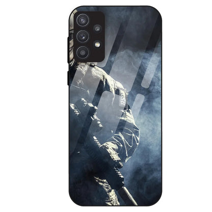 Tactical Soldier - Glass Case For Samsung Galaxy A32