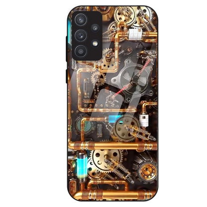 Steampunk Gear - Glass Case For Samsung Galaxy A32