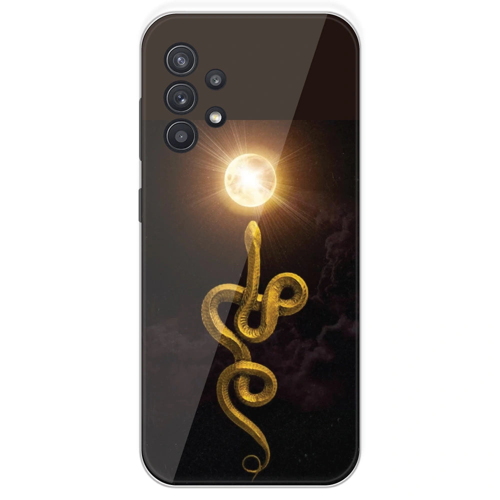 Golden Serpent - Printed Silicone Case For Samsung Galaxy A32