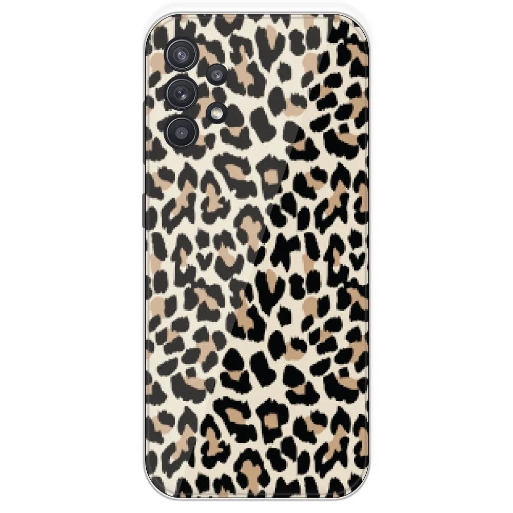 Leopard Print - Printed Silicone Case For Samsung Galaxy A32