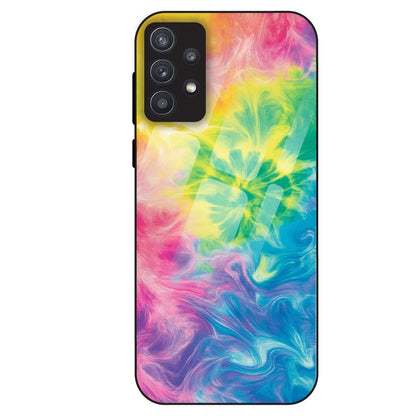 Neon Fluid Dreams - Glass Case For Samsung Galaxy A32
