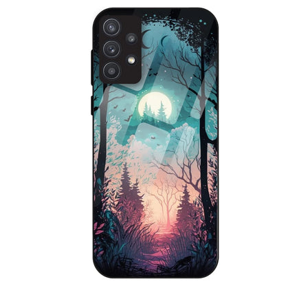 Moonlit Forest - Glass Case For Samsung Galaxy A32